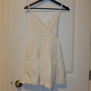 White bubble Sleeveless Dress